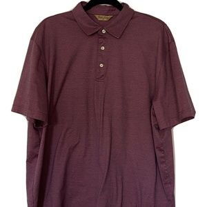 Roundtree York Gold Label XL Polo Shirt Purple